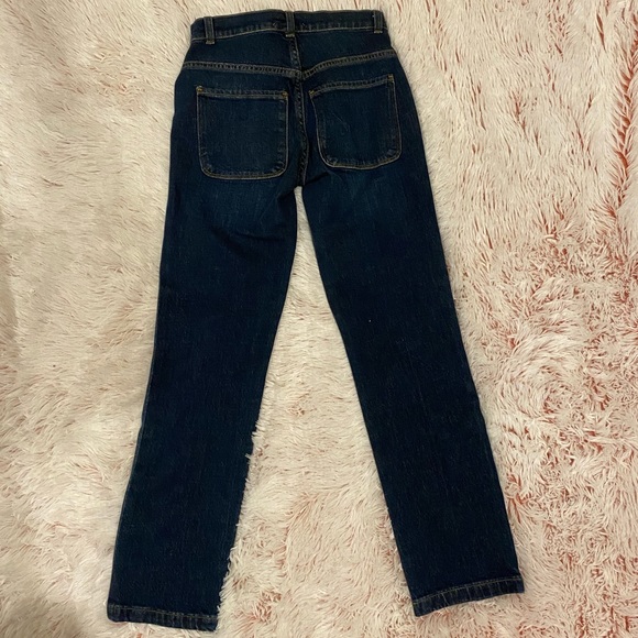 FRAME DENIM Le High Embellished Straight Jeans 23 - Picture 5 of 8